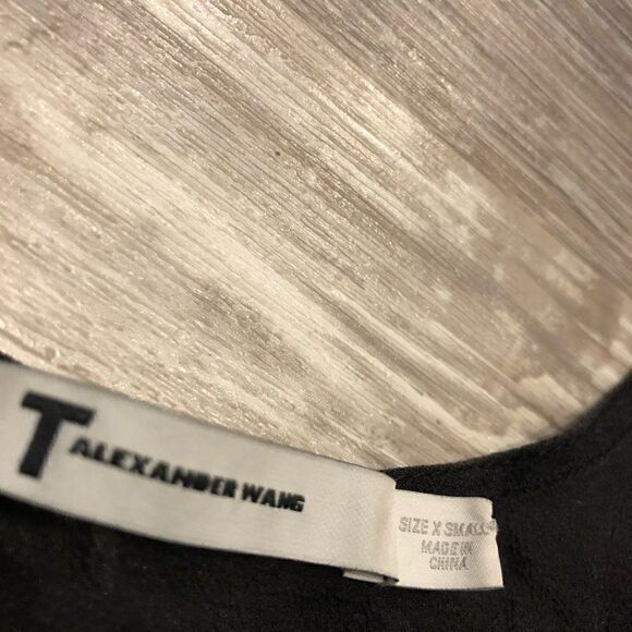 ALEXANDER WANG Black Silk Sheer Tank Top Size XS - Picture 9 of 9